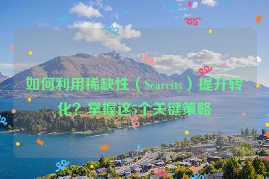 如何利用稀缺性（Scarcity）提升转化？掌握这5个关键策略