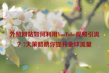 外贸网站如何利用YouTube视频引流？7大策略助你提升全球流量