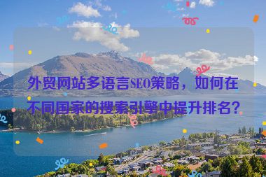 外贸网站多语言SEO策略，如何在不同国家的搜索引擎中提升排名？