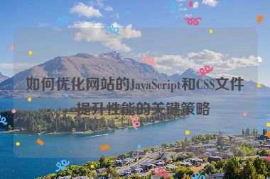 如何优化网站的JavaScript和CSS文件，提升性能的关键策略