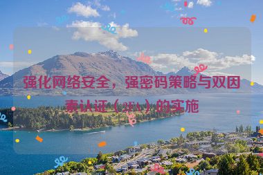 强化网络安全，强密码策略与双因素认证（2FA）的实施