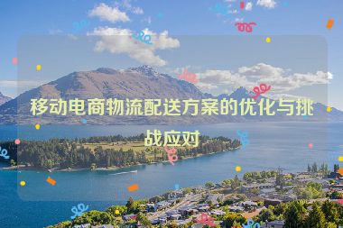 移动电商物流配送方案的优化与挑战应对