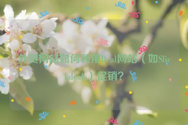 外贸网站如何利用Deal网站（如Slickdeals）促销？